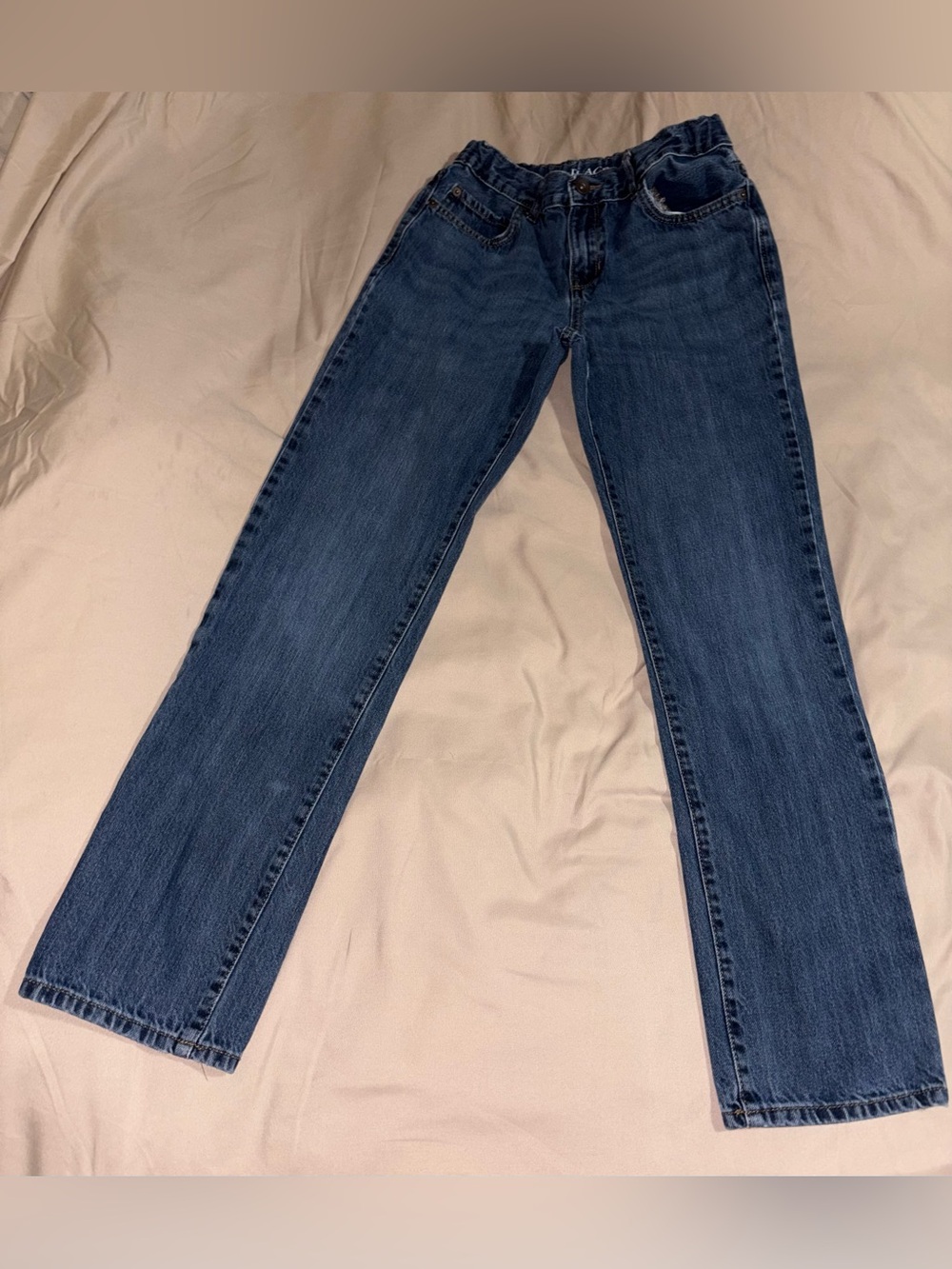 The Children’s Place Boys Straight Leg Adjustable Waist Jean Size 14 Medium Wash
